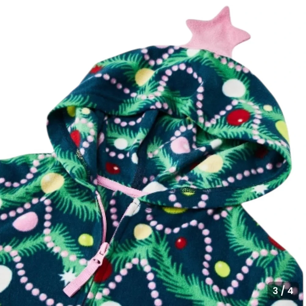 Cat & Jack‎ Girls' 'Christmas Tree' Union Suit
